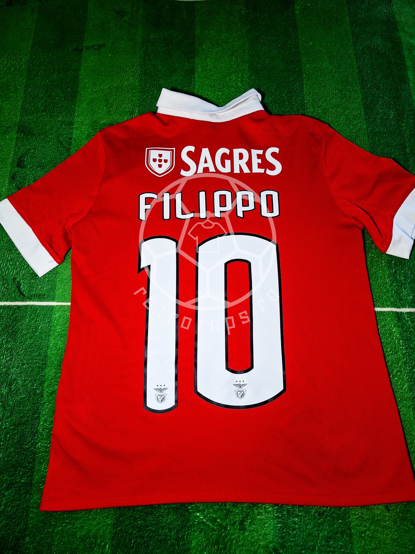 Benfica 2017-2018 shirt, Filippo 10, M Kids (10-11 years)