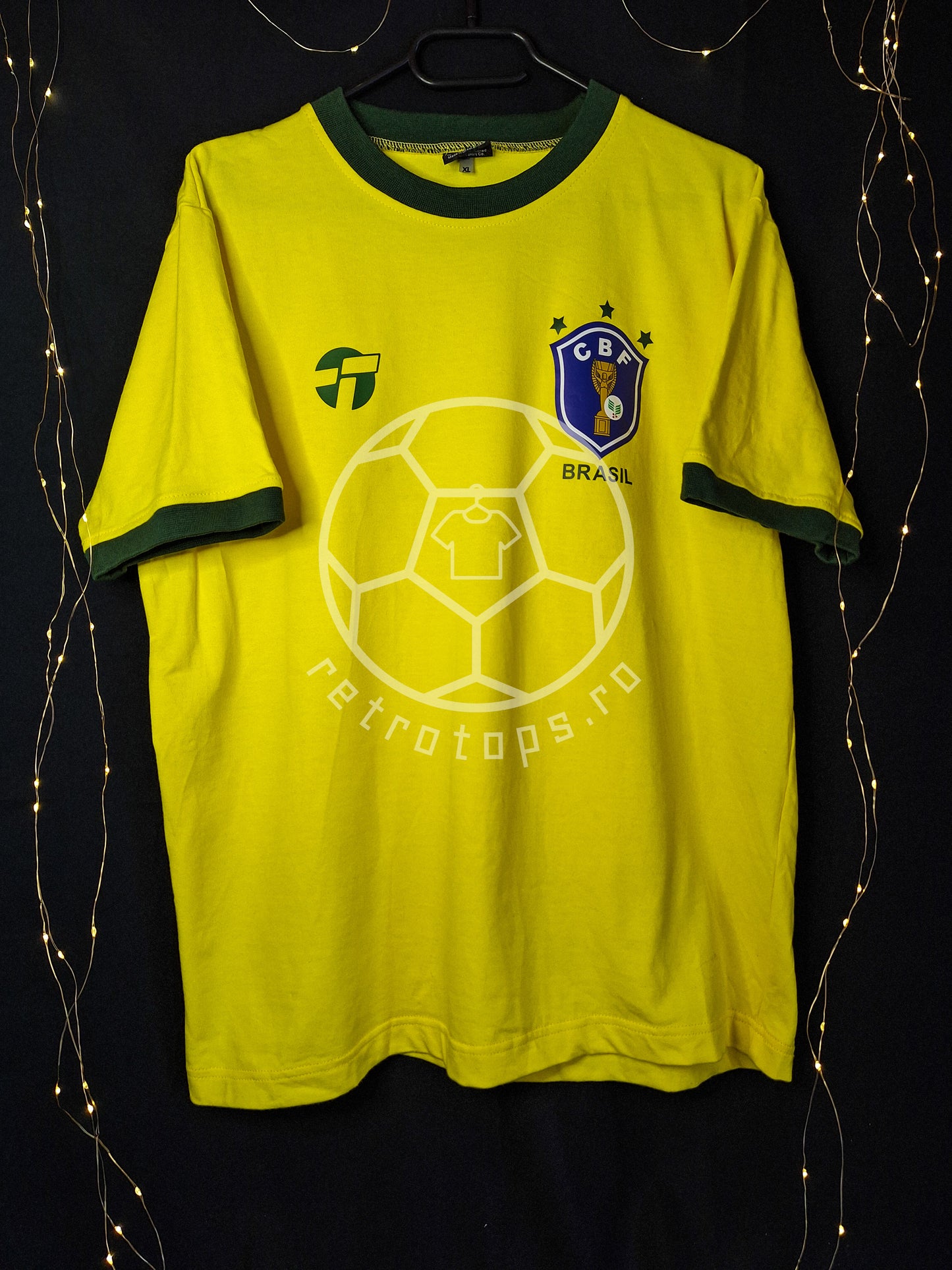 Tricou de fotbal Brazilia 1982 TOFFS remake, Leo Junior 6, L