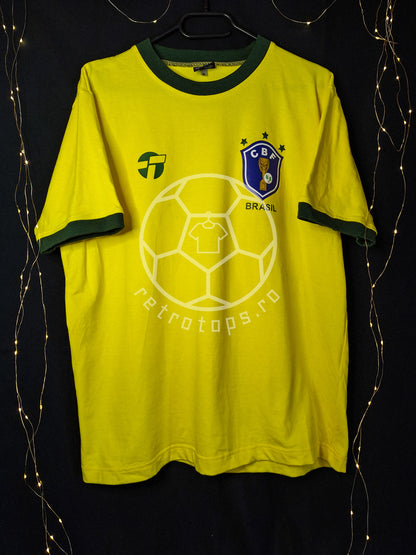 Tricou de fotbal Brazilia 1982 TOFFS remake, Leo Junior 6, L
