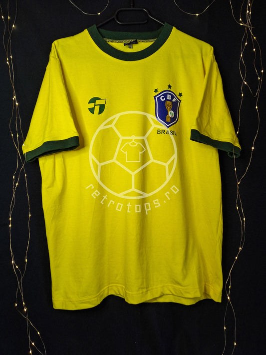 Tricou de fotbal Brazilia 1982 TOFFS remake, Leo Junior 6, L