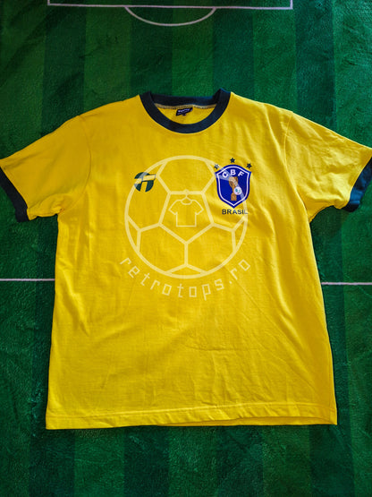 Tricou de fotbal Brazilia 1982 TOFFS remake, Leo Junior 6, L