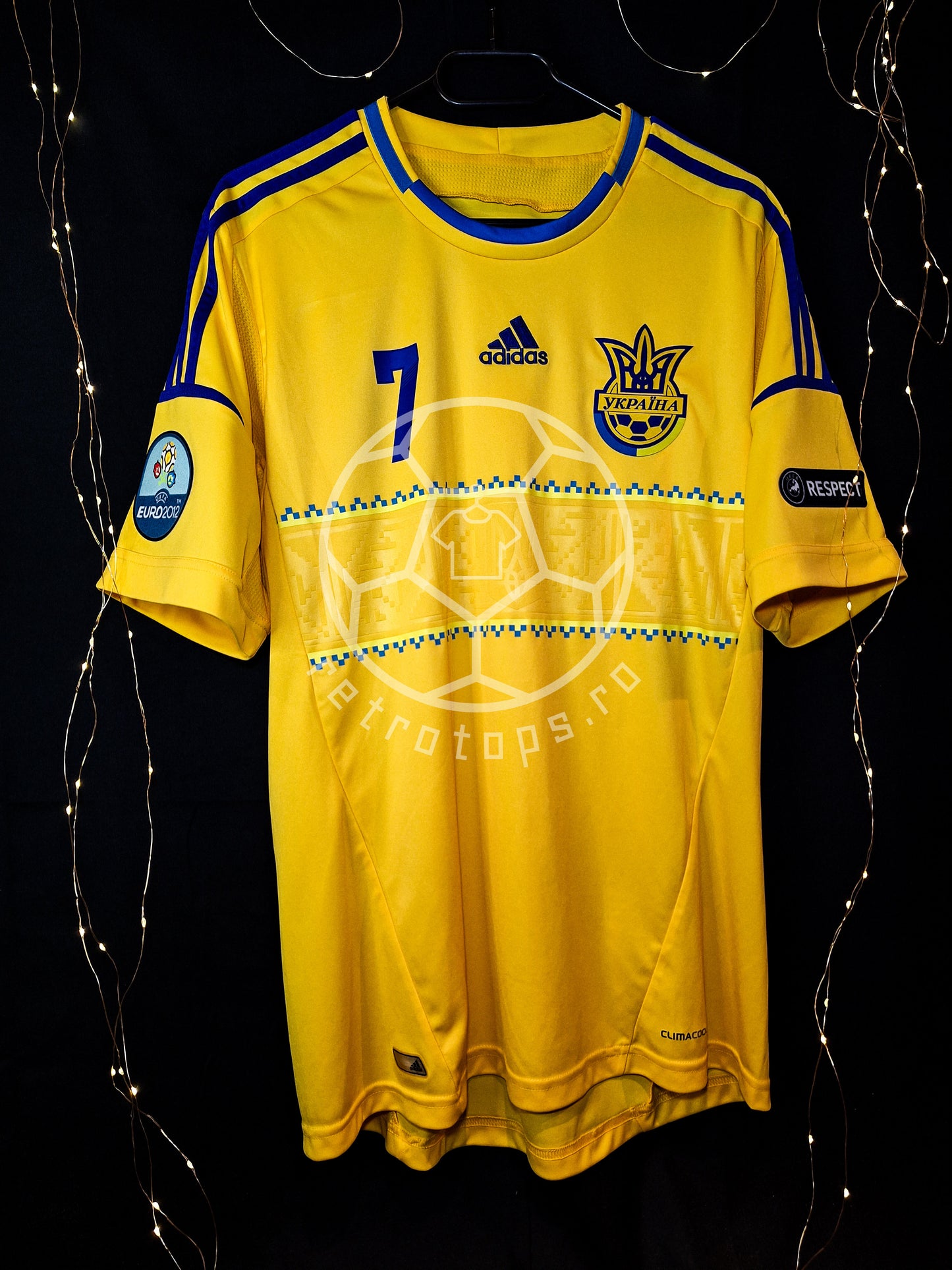 Ukraine 2012 shirt, Shevchenko 7, L