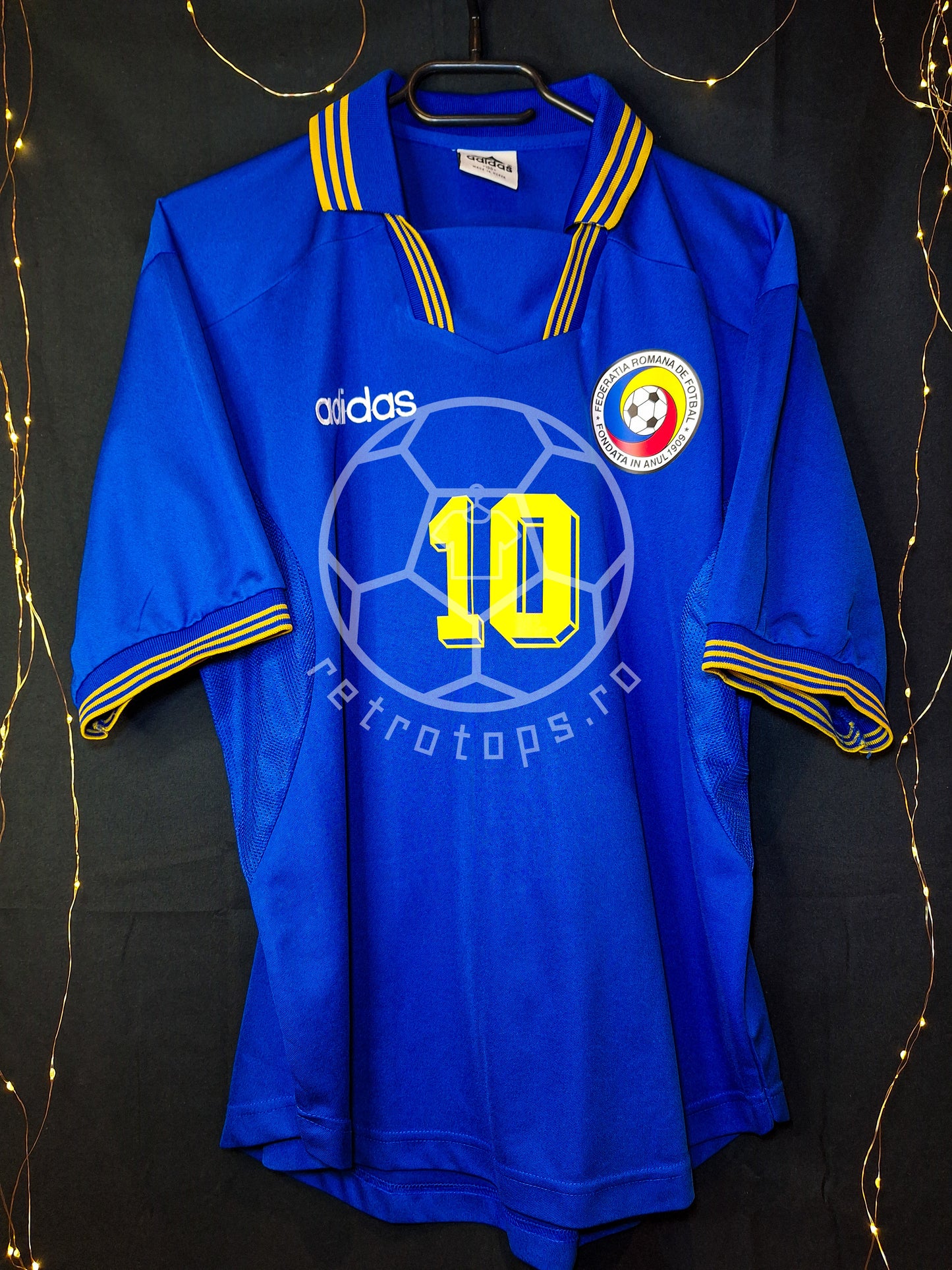Tricou Adidas template 90s România, Hagi 10, S/M