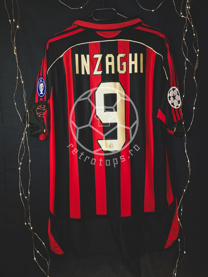 Tricou de fotbal AC Milan 2006-2007 acasă, Inzaghi 9, XL