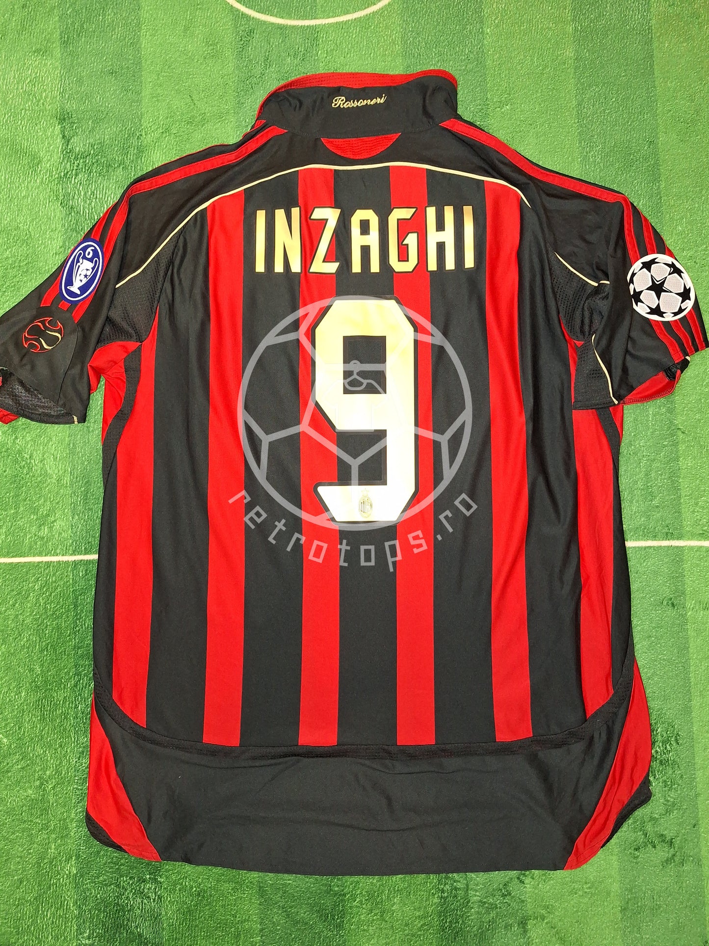 Tricou de fotbal AC Milan 2006-2007 acasă, Inzaghi 9, XL