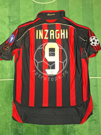 Tricou de fotbal AC Milan 2006-2007 acasă, Inzaghi 9, XL
