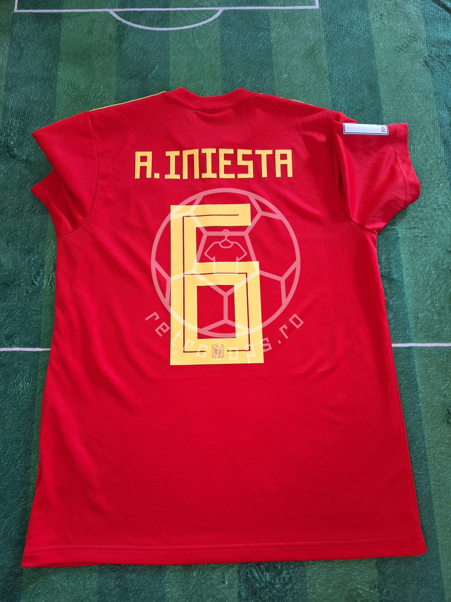 Spain 2018 home shirt, Iniesta 6, M