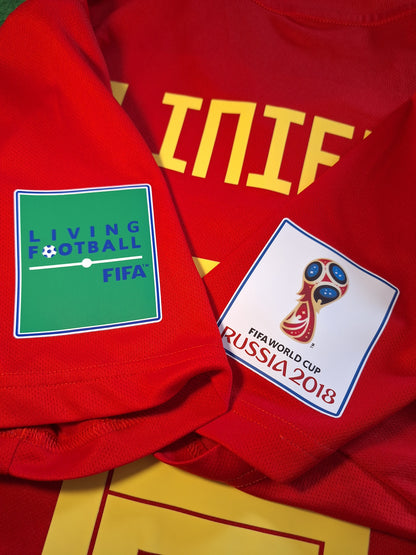 Spain 2018 home shirt, Iniesta 6, M