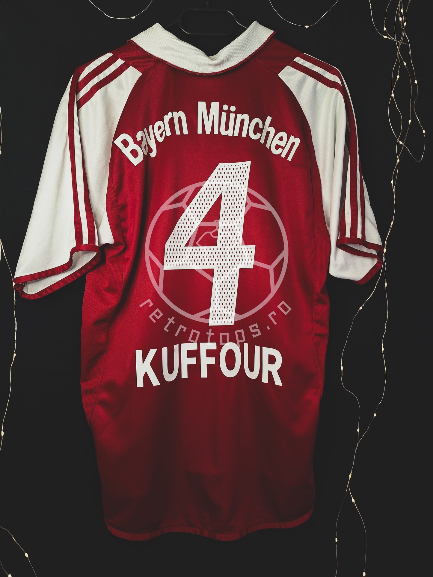 Tricou de fotbal Bayern München 2003-2005 acasă, Kuffour 4, S/M