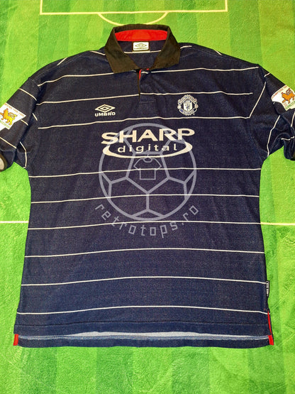 Manchester United 1999-2000 away shirt, Beckham 7, XL