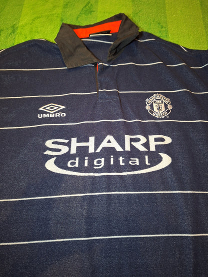 Manchester United 1999-2000 away shirt, Beckham 7, XL