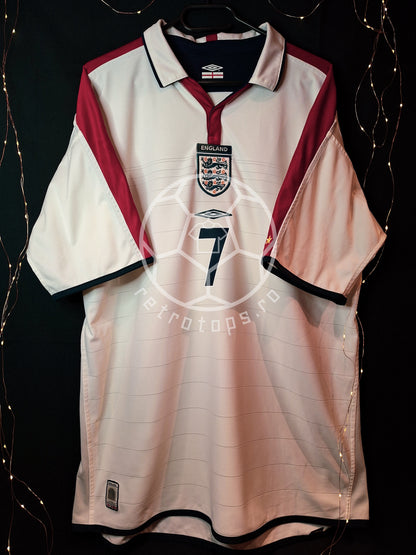 England 2004 home shirt, Beckham 7, XL