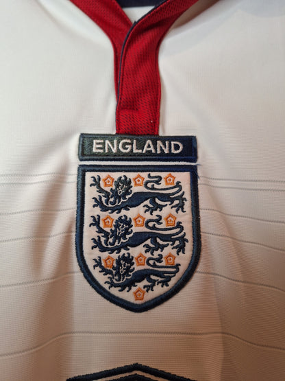 England 2004 home shirt, Beckham 7, XL