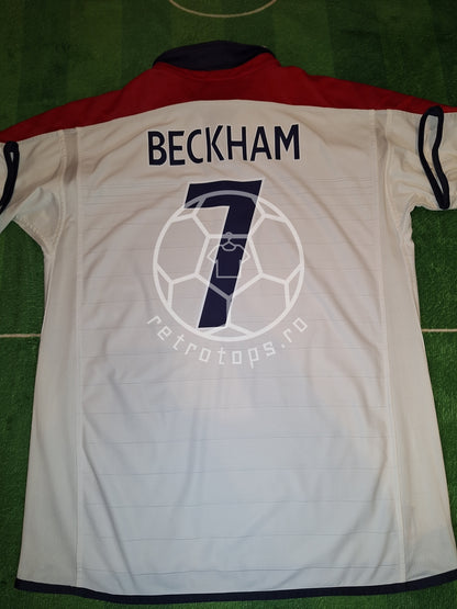 England 2004 home shirt, Beckham 7, XL