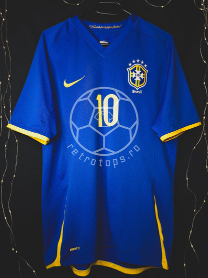 Brazil 2008 away shirt, Ronaldinho 10, L