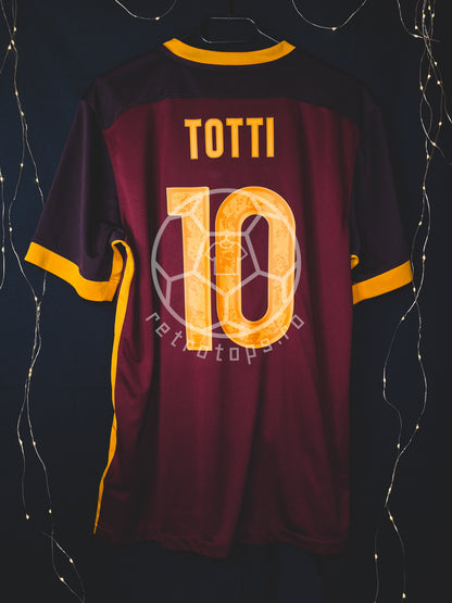AS Roma 2015-2016 home shirt, Totti 10, L